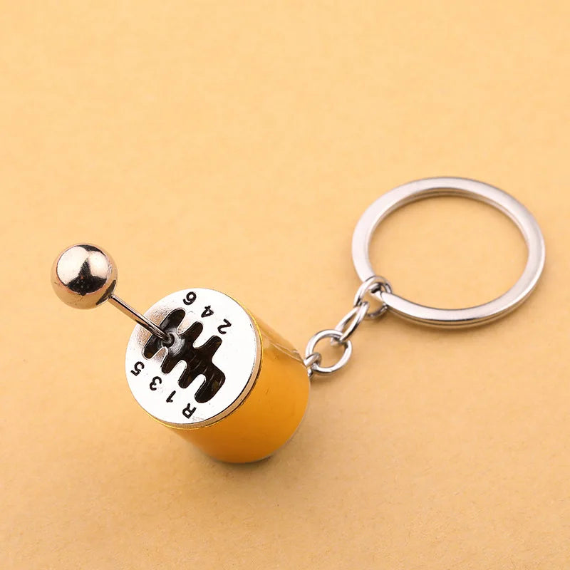 SIX GEAR SHIFTER KEYCHAIN