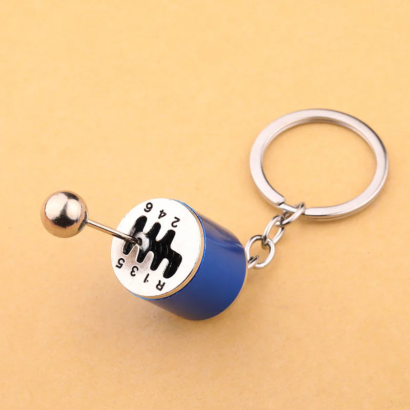 SIX GEAR SHIFTER KEYCHAIN