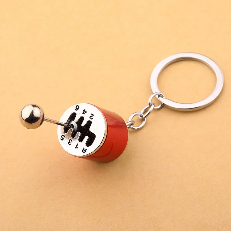 SIX GEAR SHIFTER KEYCHAIN